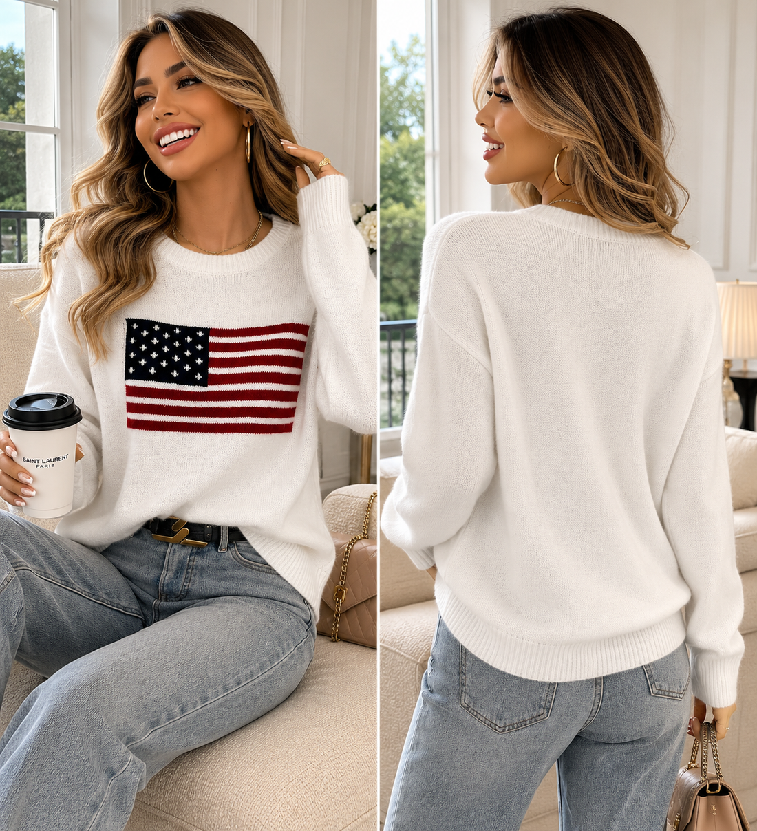 Suéter Feminino USA