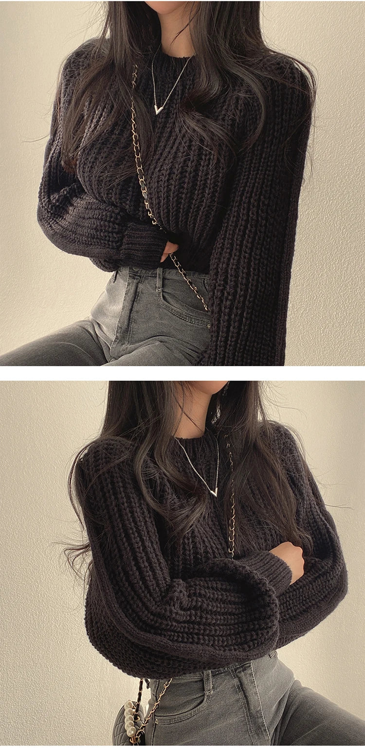Suéter Tricot Feminino Inverno