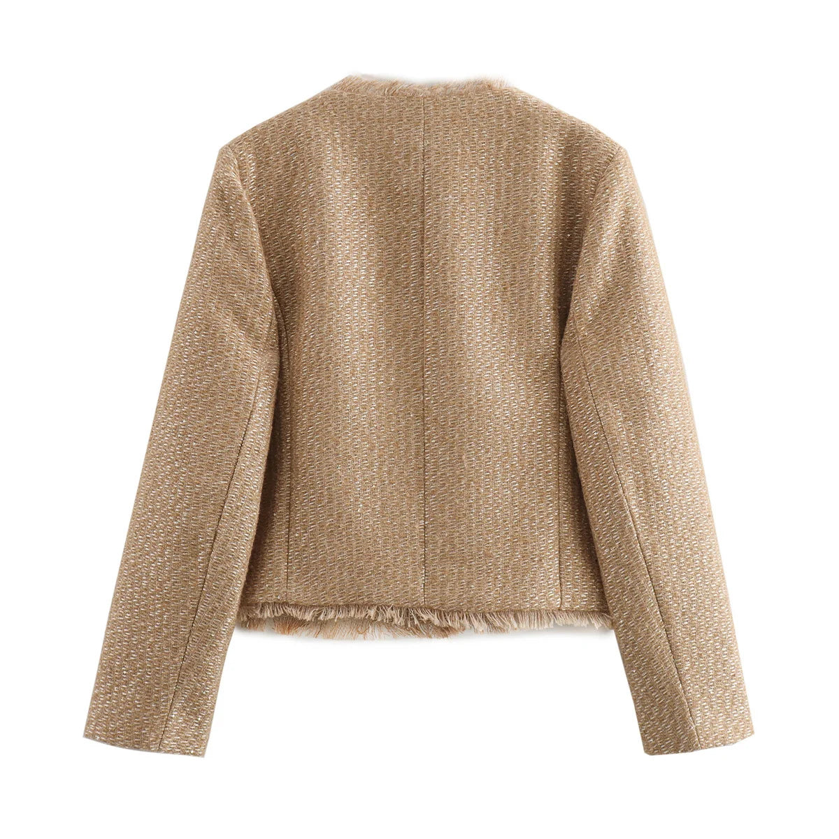Jaqueta de Lã Tweed Feminina