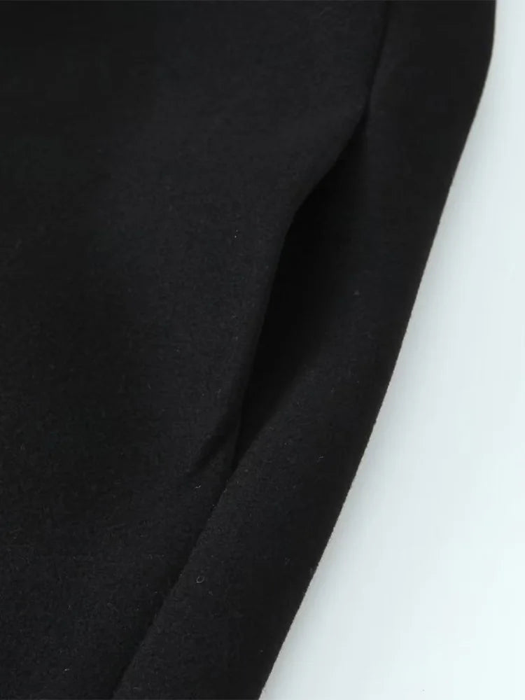 Blazer Sobretudo Feminino Vintage Europeu
