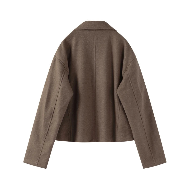 Casaco de Lã Batida Vintage Feminino