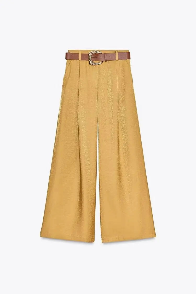 Calça Pantalona Feminina Casual