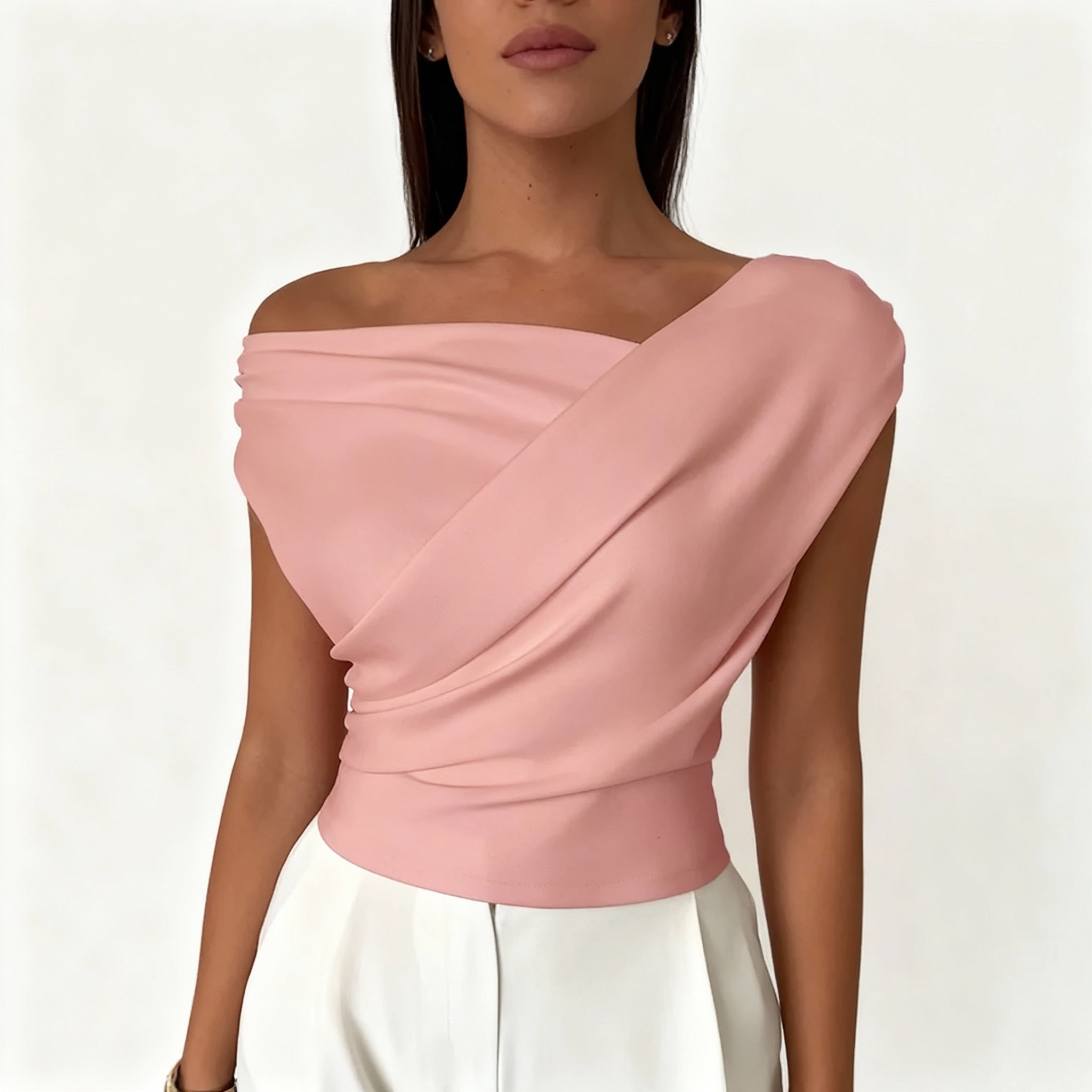 Blusa Ombro Caído Feminina