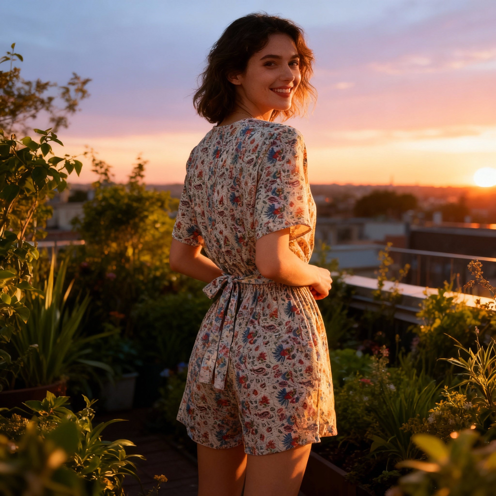 Macacão Feminino Florado