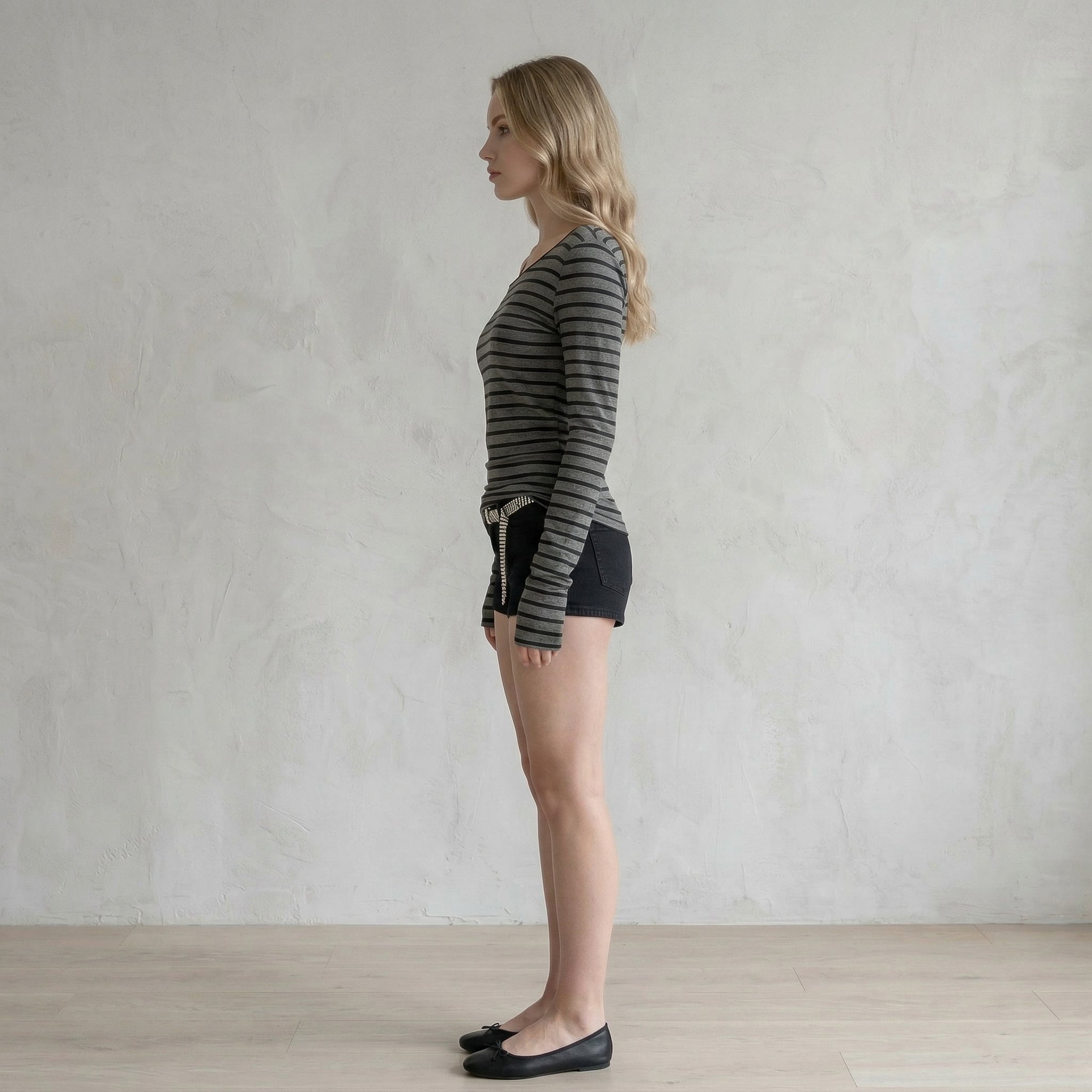 Camisa Casual Feminina Listrada