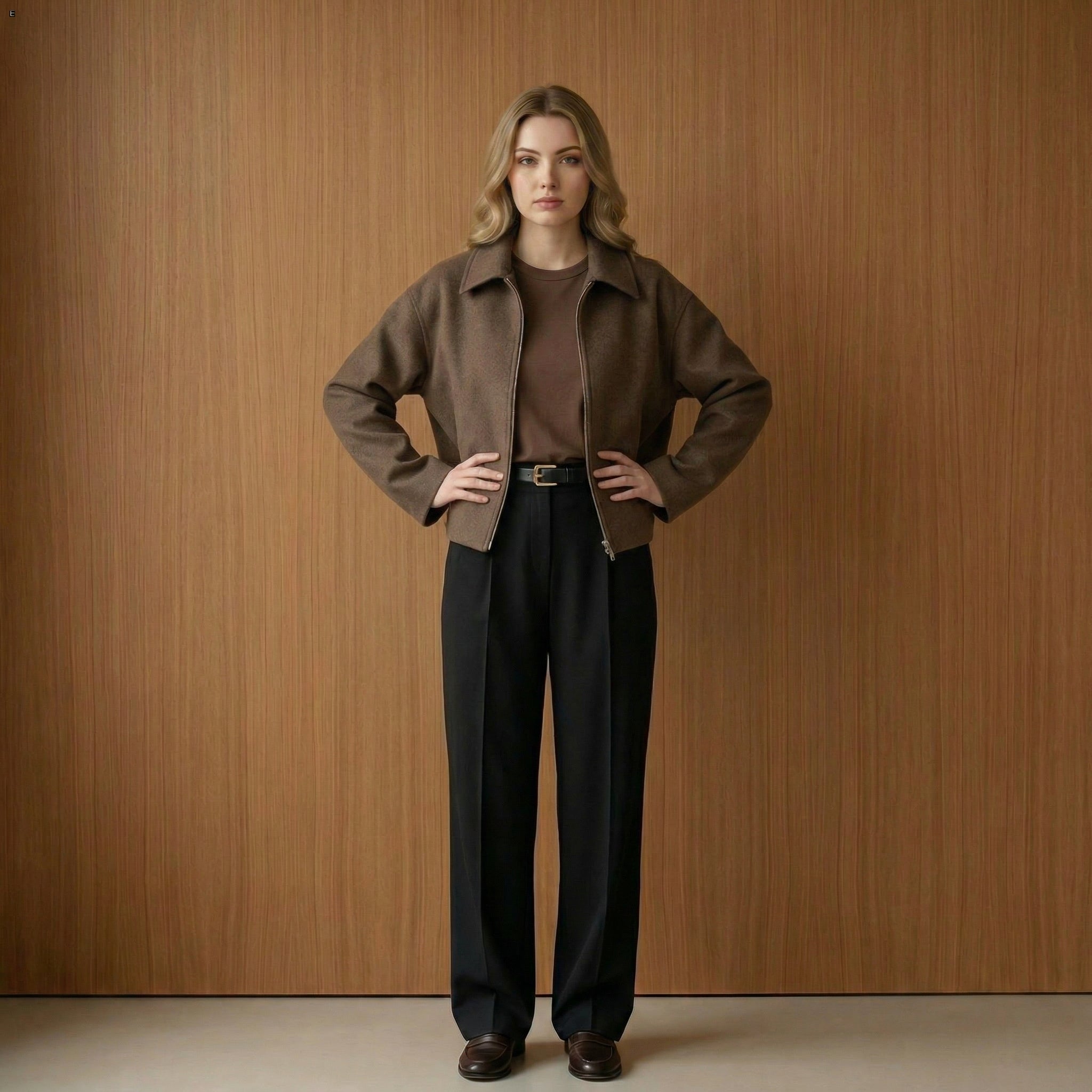 Casaco de Lã Batida Vintage Feminino