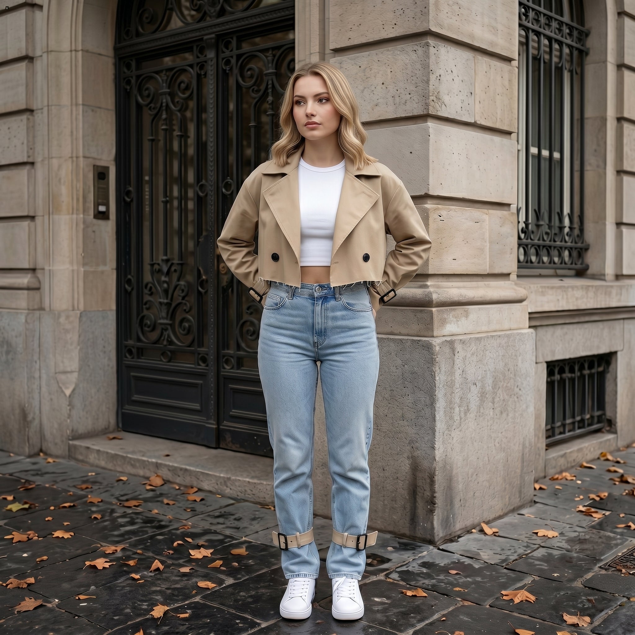 Jaqueta Cropped Feminina