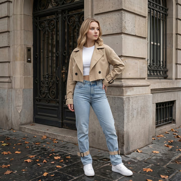 Jaqueta Cropped Feminina