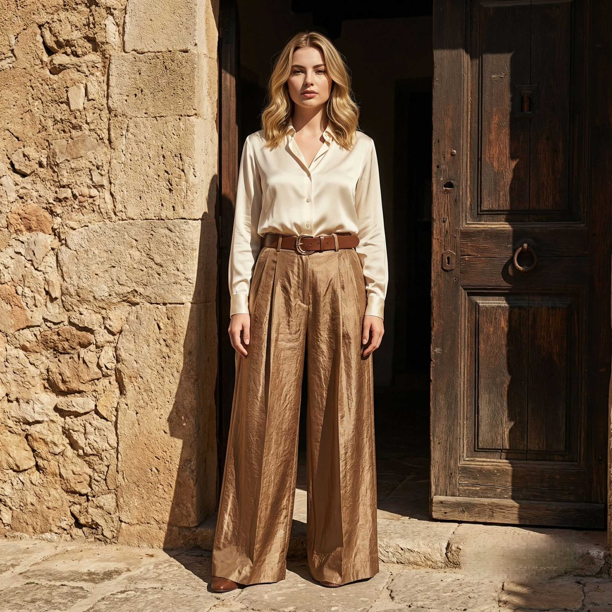 Calça Pantalona Feminina Casual